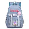Super cute star card than high-value cartoon peripheral backpack for men and women, large-capacity weight reduction student schoolbag