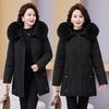 New Middle-aged and Elderly Women's Cotton-padded Jackets, Medium-length, Elderly, Plus-size, Mother's Jackets, Winter Coats, Cotton-padded Jackets