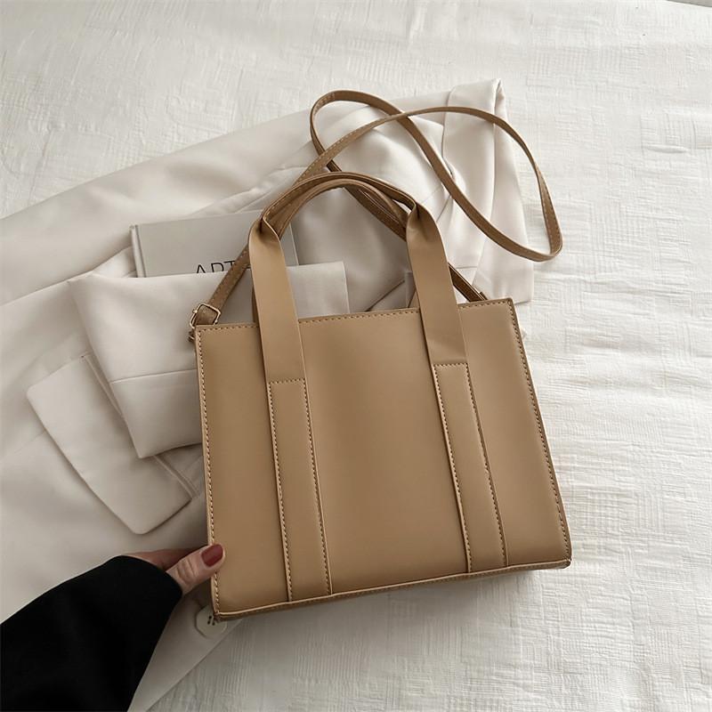 Trendy Large Capacity Crossbody Tote Bag For Women In Black Rose Pink Brown White And Khaki