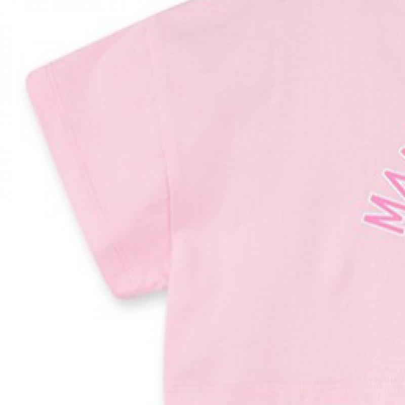 [lilipuri] Unique Crop Top And Bottom  Pink 