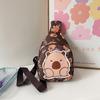 Cartoon Print Capybara Sling Shoulder Crossbody Bag Storage Chest Pack Gift