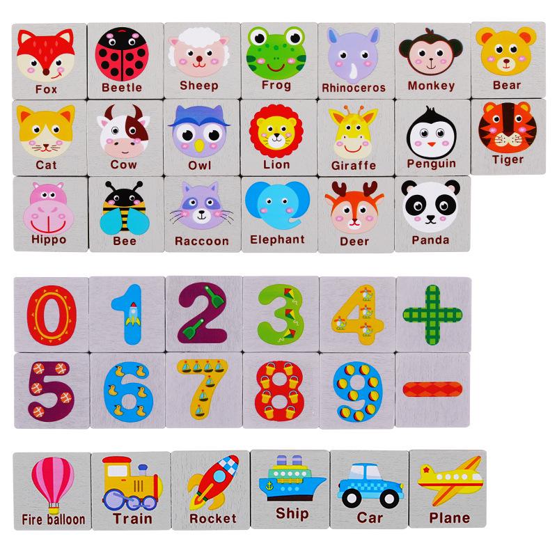 Çocuklar İçin Ahşap Noktaları Birleştirme Mantık Eğitimi Bulmacası