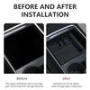 Car Central Control Crystal Box Silicone Water Cup Holder Storage Box For Tesla Model 3/Y 2021-2022 Auto Interior Accessories