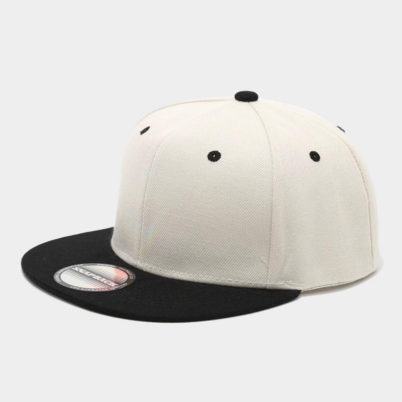 High Quality Trendy Fashionable Color Blocked Hip-Hop Hat Men S Women S American Casual Versatile Flat Brimmed Baseball Cap Trendy Leisure 54-61CM