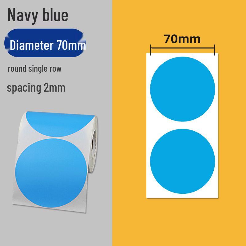 Colorful Self-Adhesive Round Dot Stickers - Writable Small Paper Labels