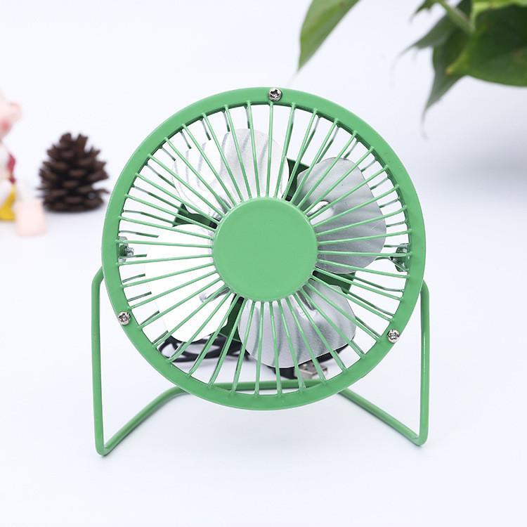 Stylish Usb Small Fan With Aluminum Blades For Quiet Desktop Office Use