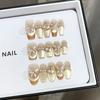 Pure Handmade Phototherapy Nail Art Golden Butterfly Wear Nail Finished Cat Eye Nail Art Patches Show Whiteness and Temperament