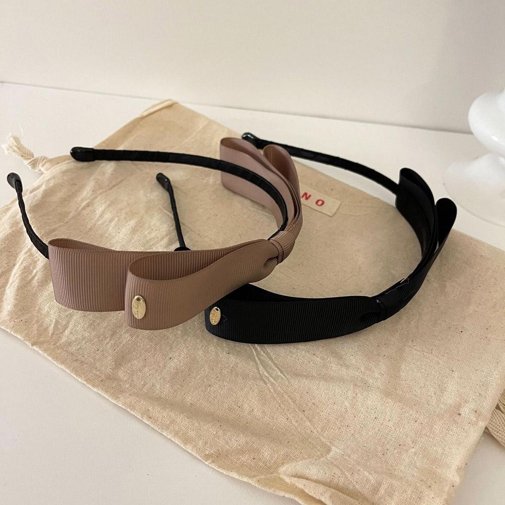 Wide Fashion Women Solid Color Cloth Hair Hoop Bow Headband Headwear Hair Accessories