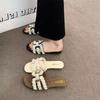 Leichte Perlen-Slipper Damen Sommer 2025 Feenstil Kleine Duft Explosion Mode Flacher Boden Wort Strand Coole Slipper