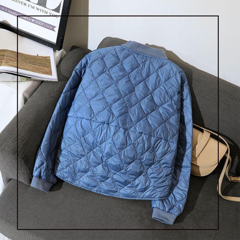 Autumn and Winter Light Cotton Clothing Female Short Thin Section Thin Section Lightweight Short People Loose Baseball Suit Thin Jacket Tide