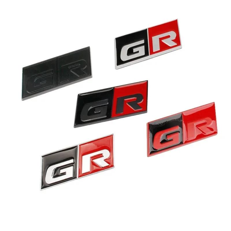 1Pc 3D Metal GR SPORT Logo Emblem Badge Car Body Trunk Deccor Sticker For CHR RAV4 Camry Alphard Avensis Prius Verso Crown