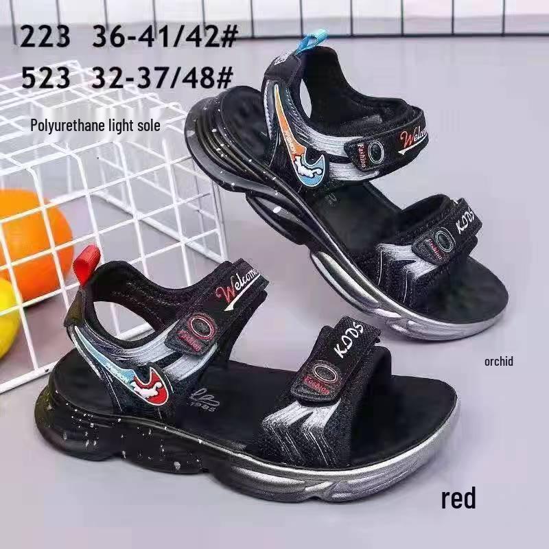 

Модные повседневные сандалии для больших детей: Летняя школа 2025 Спортивные дышащие пляжные туфли Size 41, 25.2cm