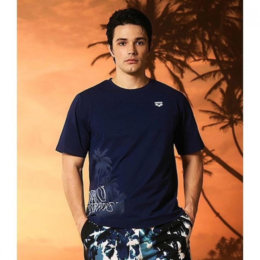 Arena Men S Neoprene Relaxed Fit Short Sleeve raSh Guard A6bm1pr01 Nvy navy/105