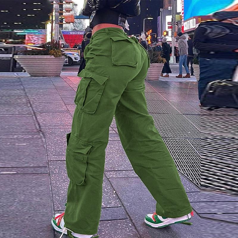 High Waist Fashionable Streetwear Style Women's Jeans Casual Trousers Trendy Workwear Long Pants Comfortable Fit Denim Trousers