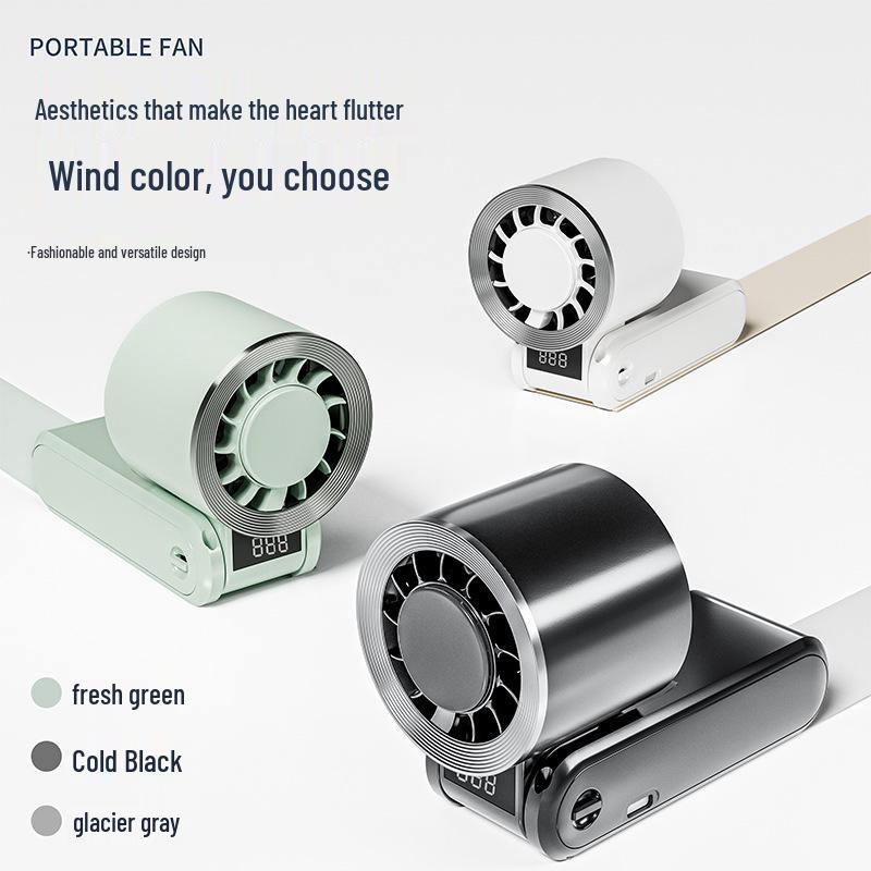 High-Speed Foldable Handheld Fan with 100 Adjustable Gears and Turbo Cooling