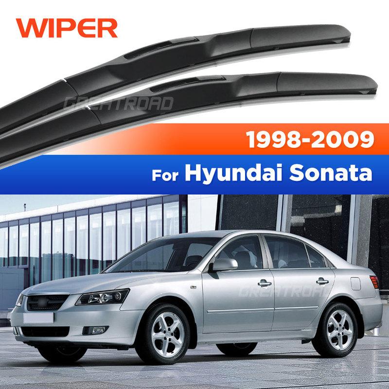 For Hyundai Sonata EF NF 1998-2009 2004 2005 2006 2007 2008 Wiper Front Wiper Blades Windshield Windscreen Window Brush 22"+19"