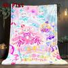 Precure 2D Flat Pattern Flannel Blanket High Quality All Seasons Warmth and Comfort Perfect for Christmas Gifts.DMT0925153