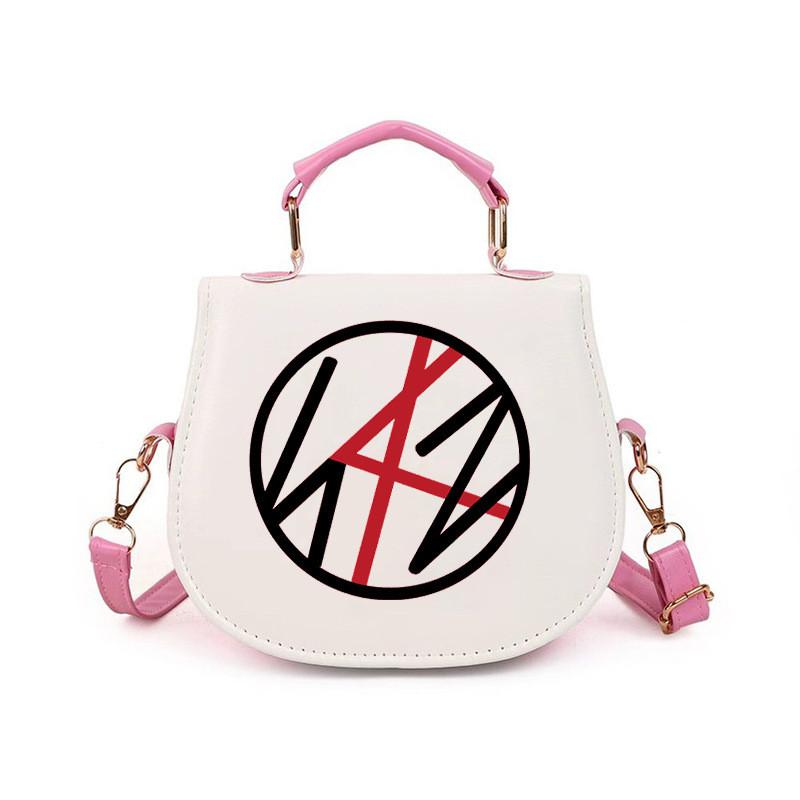 Kids Girls Straykids Felix Printed Student Lightweight Crossbody Bag Casual PU Shoulder Bags