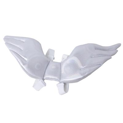 White L Size Angel Wings Pet Costume for Cats Halloween Fancy Dress Up Clothing Cute Winter Outfit Comfortable Fit Stylish Look