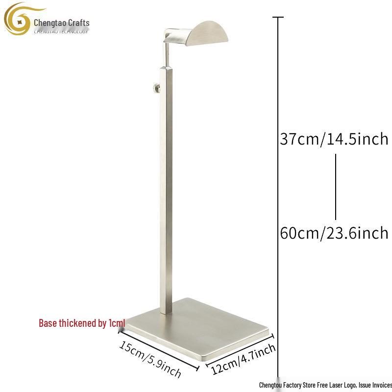 Verstellbarer Edelstahl Taschen-Präsentationsständer für Damentaschen