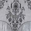 Halloween Black Lace Curtains Tassel Valance Skull Bat Tulle Topper Shawl