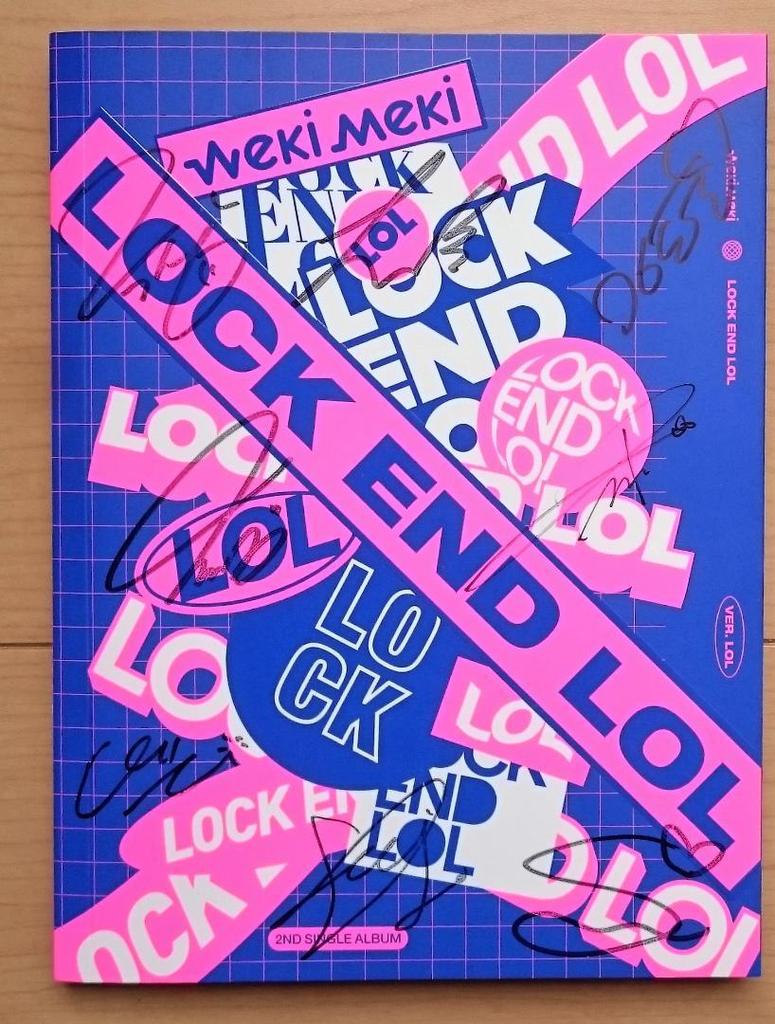 [USED] Not for sale Korean Weki MekiLOCK END LOL signed CD