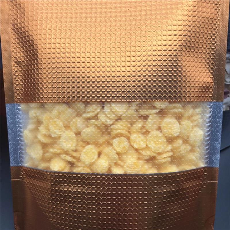 Multi Purpose Gold Embossed Self-supporting Bag with Thickened Material Window Design Suitable for Herbal Tea/branded Tea/packaged Sealed Packaging