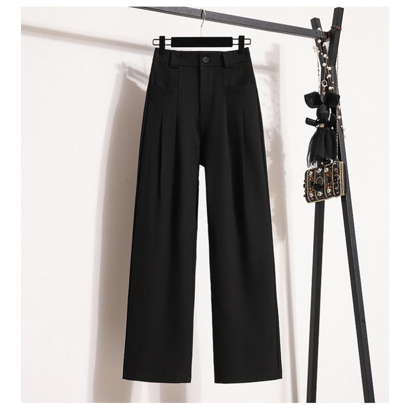 

DIMANAF 2024 Большие размеры, новые длинные брюки, женские эластичные свободные брюки с высокой талией, свободные мягкие повседневные базовые однотонные брюки, широкие брюки 5XL XL