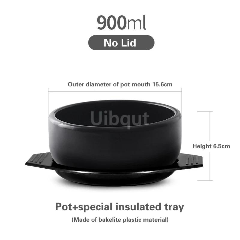 Korean Style Stone Pot Special for Rice Mixing Korean Commercial Little Pan Rice Small Casserole Small Ceramic Sand Pot Cookware