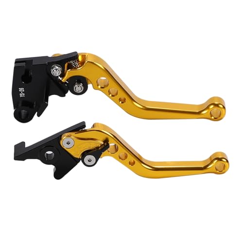 nakira Brake Clutch Lever Set Ninja250 Ninja400 Z250 Z400 Versys-X250 (Gold)