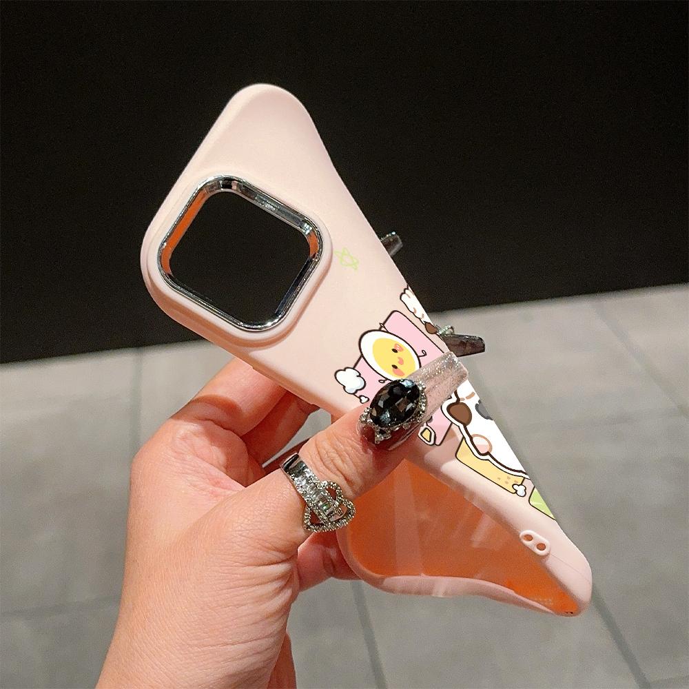 For iPhone 15 14 13 11ProMax 14 15 16 Samsung S25 S24 S23 S22 Redmi 10 13 14C Cartoon Black Cat Silver Edge Soft Liquid Silicone Protective Casing