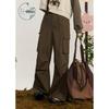 ZIHAN Women's High-Waist Wide-Leg Cargo Parachute Pants