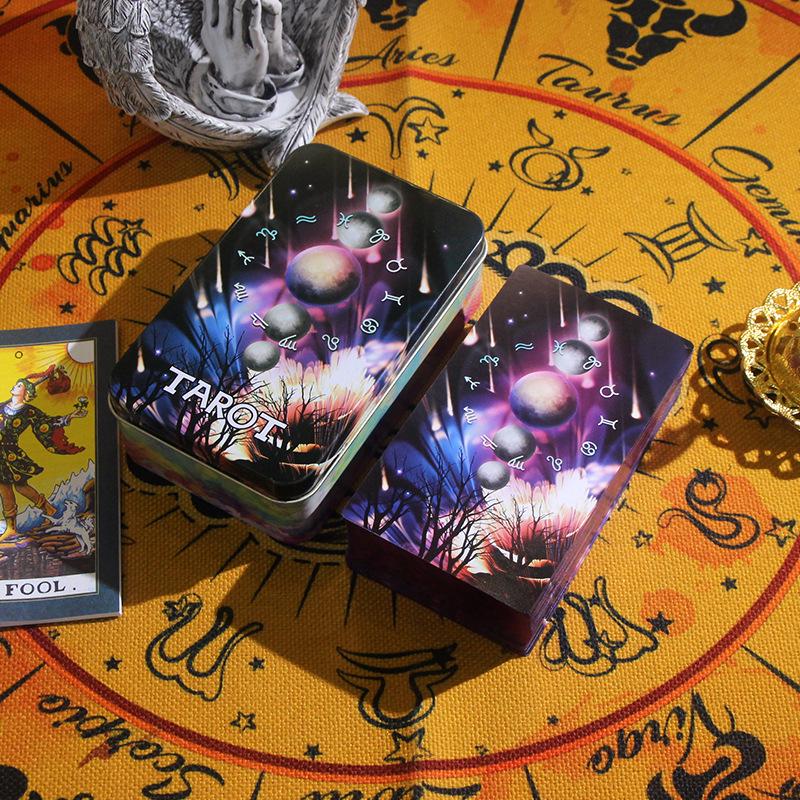 Tarot Oracle Cards with Hot Stamping - Iron Box and Desktop Game Included