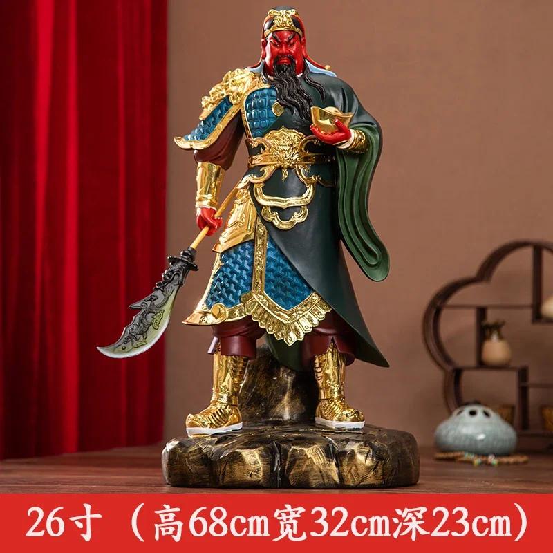 Deity Figurine Guan Gong God of Wealth GuanGong Statue Ornament Domineering Buddhism Guan Yu Home Decor Worship