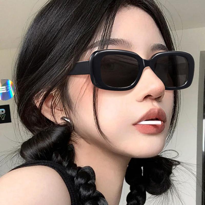 Classic Retro Small Rectangle Sunglasses Women Oval Vintage Square Sun Glasses For Women Shades Female Eyewear