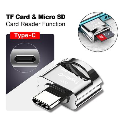 Cititor de carduri TF Card TF la cititor de carduri de tip C Adaptor OTG Card de memorie la USB C de mare viteză pentru telefoane mobile Laptop B