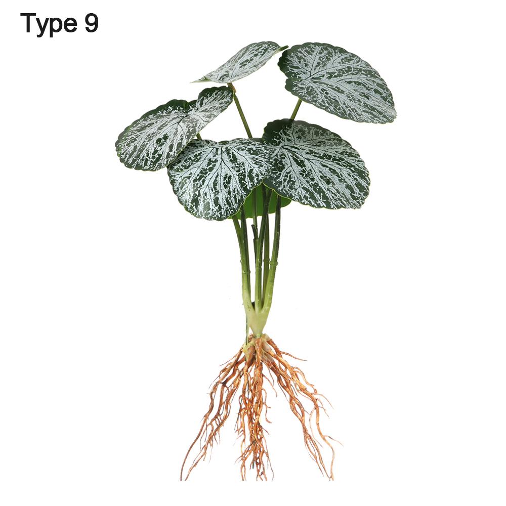 

Artificial Hydroponic Plants Simulation Greenery With Root Plant Wall Home Office Shop Decor Desktop Ornament Photography Party