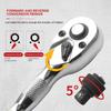 Professional Multipurpose Bidirectional Ratcheting Socket Head 72 Precise Teeth Short Handle Construction 3 Size Option