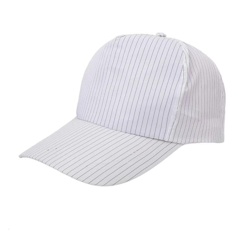 Antistatic Baseball Cap Breathable Dustproof Hair Shedding Proof For Factory Kitchen Workshop Use