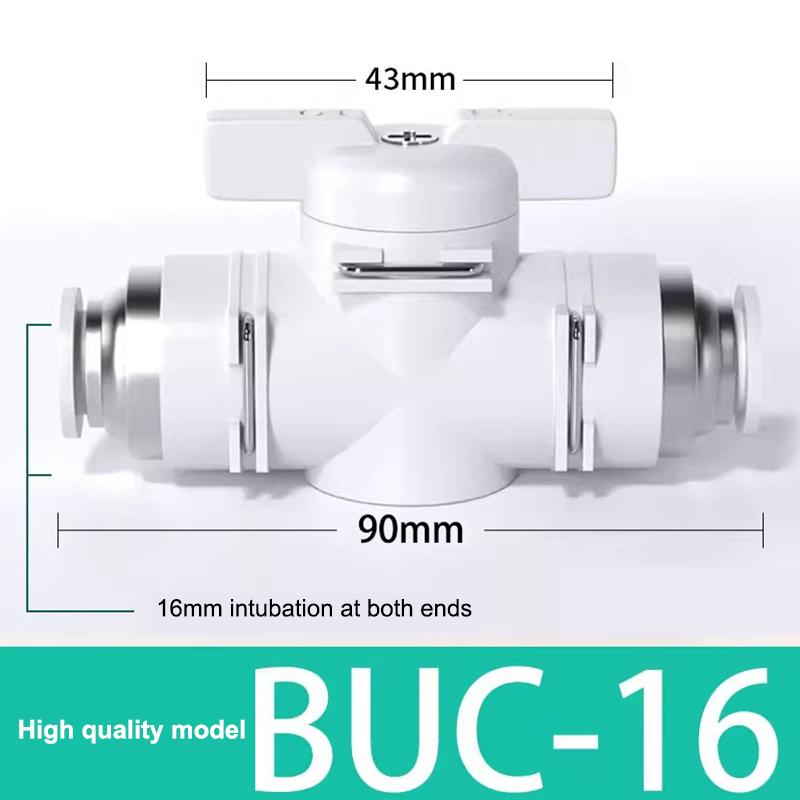 BUC Series Pneumatic Manual Valve Leak Proof Sealing Quick Connect Fitting for Industrial Air Line Plumbing System