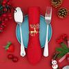Zinc Alloy Napkin Rings Christmas Deer Ring, Elk Holder, Holiday Table Decorations Ring for Winter Party Festive Dining Decoration Elegant Settings