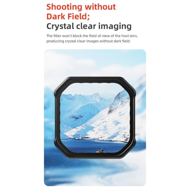 Multiple Density Lens Filters CPL ND8 ND16 ND32 For Outdoor Shootings Waterproof High Claritys Opticals Glass For Action Cameras