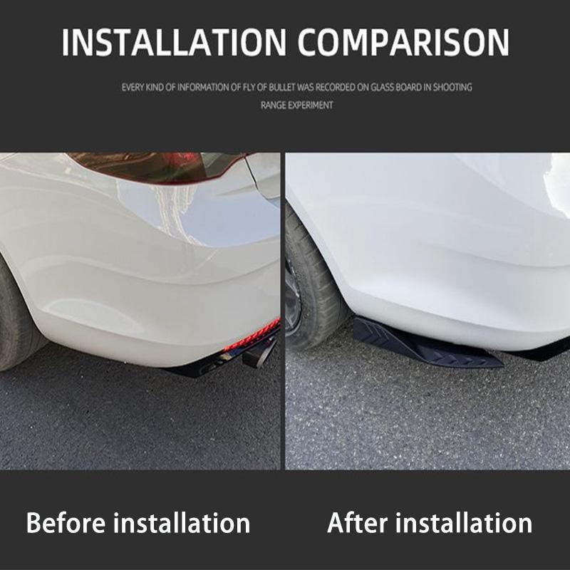 For VW Golf Mk8 MK7 MK7.5 MK6 MK5 GTI GTD GTE R R-LINE 2Pcs Rear Bumper Lip Wrap Angle Diffuser Splitter Canard Spoiler