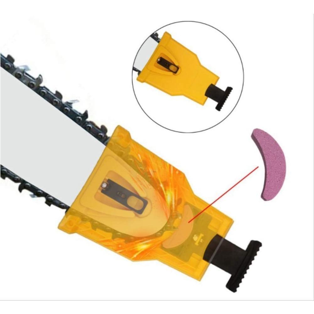Chainsaw Teeth Sharpener Durable Easy Power Sharp Bar-Mount Fast Grinding Chainsaw Chain Sharpener Tools with Whetstones