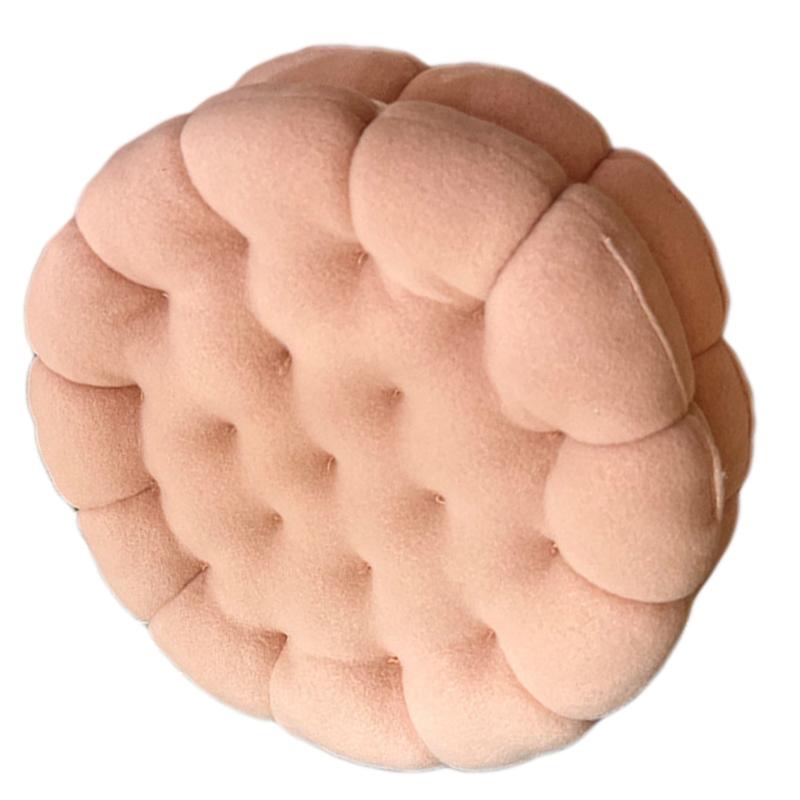 Keks Kissen Niedlich Weich Atmungsaktiv PP Baumwollfüllung Sitzkissen für Wohnheim Schlafzimmer Bettseite