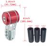 Abfer Alloy T-Shape Manual Car Shift Knob, MT AT Shifter Knob, Automobile, Universal Car Accessories, Interior (Red)