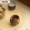 2pc/lot Coarse Pottery Dragon Pattern Teacup Luxury Tea Bowl Mug Tea-tasting Meditation Cup Chazhan Master Cups Teaware 100ml