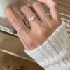 Anello Minimalista da Donna in Argento Sterling 925, Inossidabile, Anello Aperto di Alta Gamma per Dito Indice di Coppia