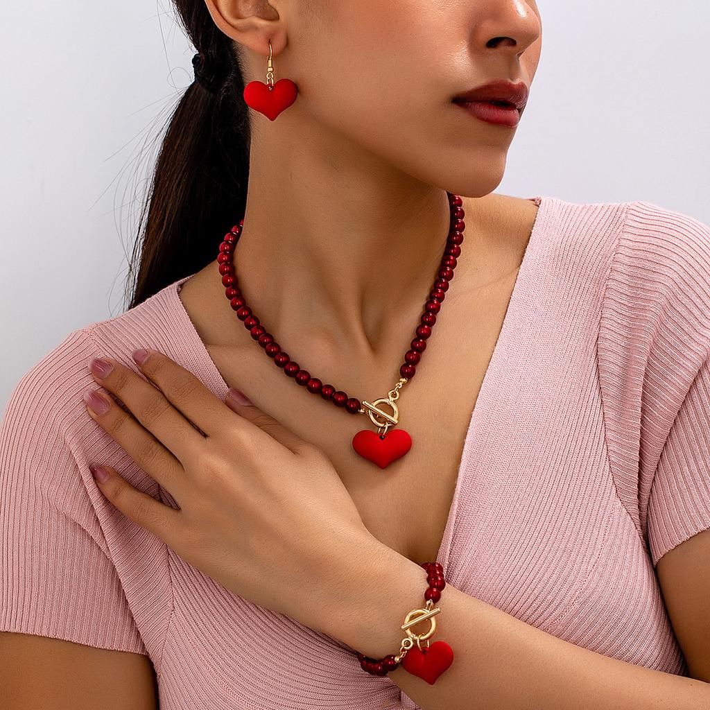 Fashion  Jewelry Set Necklace Bracelet Earrings For Women Ladies