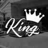 CROWN KING Car Stickers, Fashion Waterproof Vinyl Decal Auto Sticker Car Styling Decoration Accessories